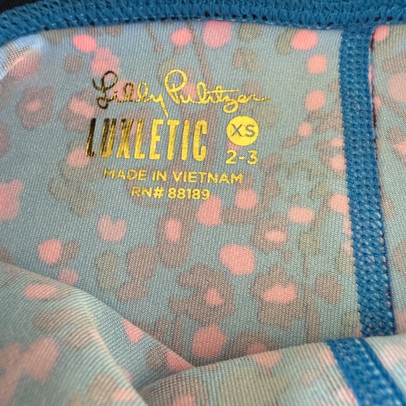 NWT Lilly Pulitzer Girls Luxletic Mini Weekender Legging size XS (2-3) - Picture 7 of 10